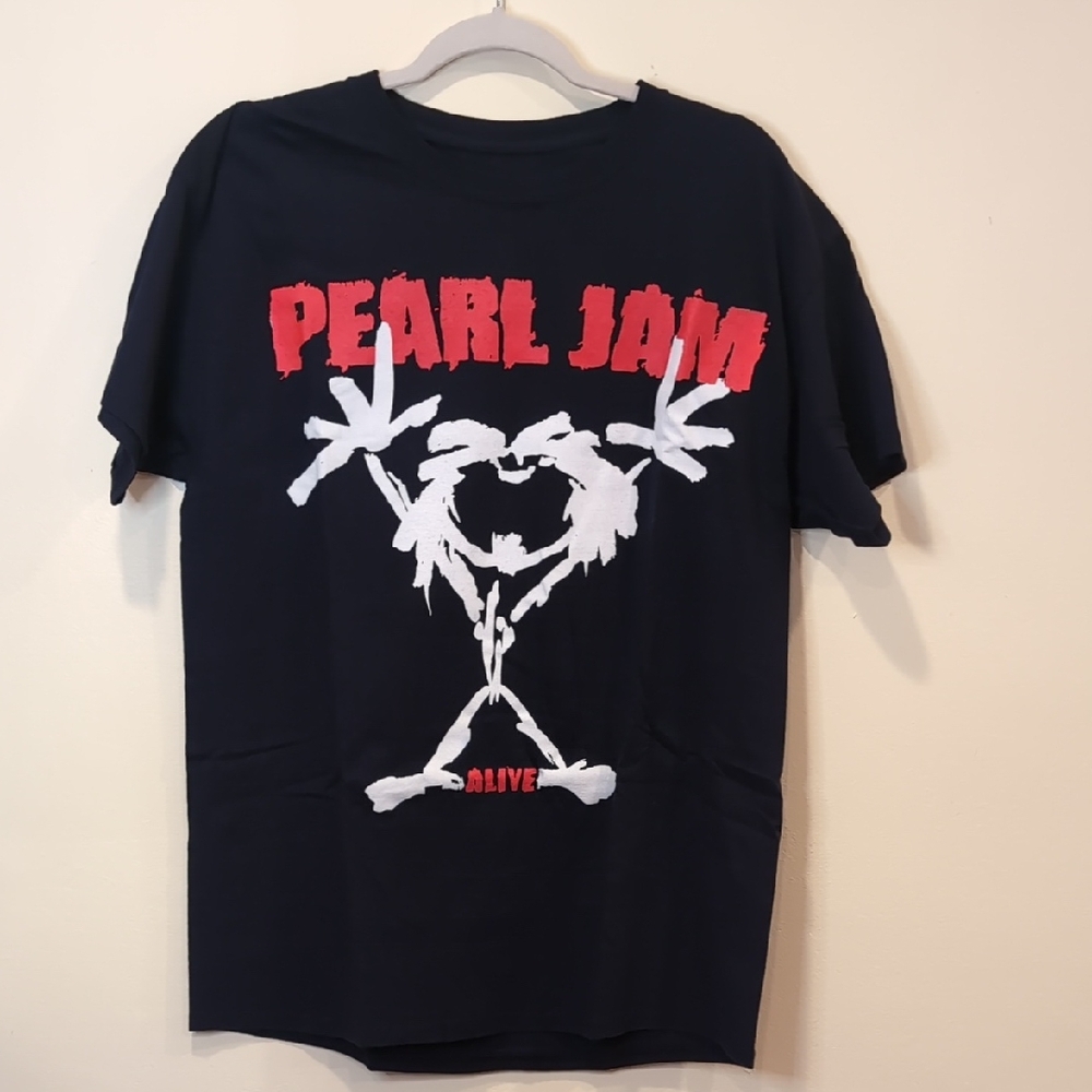 Pearl Black Alive Guy Stickman Tee- men’s large